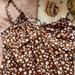 Hollister long floral dress, spaghetti straps, size XS